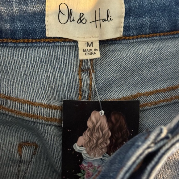 *NEW*  Oli & Hali brand flare jeans size M - Picture 5 of 9